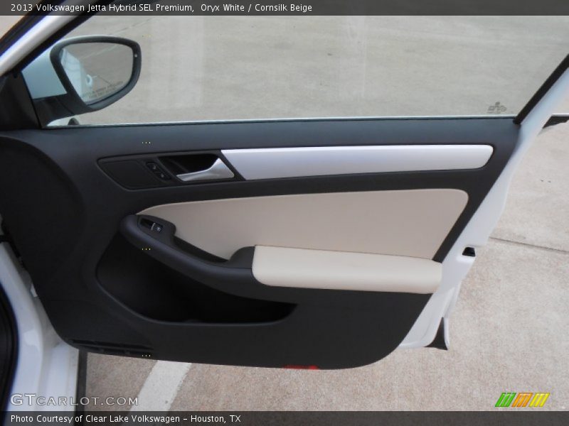 Oryx White / Cornsilk Beige 2013 Volkswagen Jetta Hybrid SEL Premium