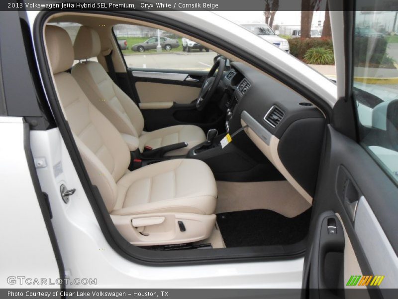Oryx White / Cornsilk Beige 2013 Volkswagen Jetta Hybrid SEL Premium