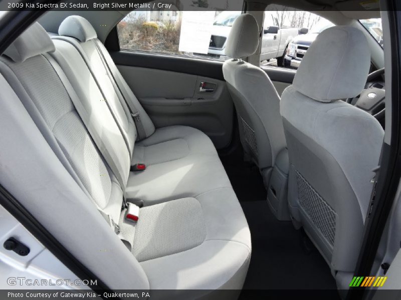 Bright Silver Metallic / Gray 2009 Kia Spectra EX Sedan
