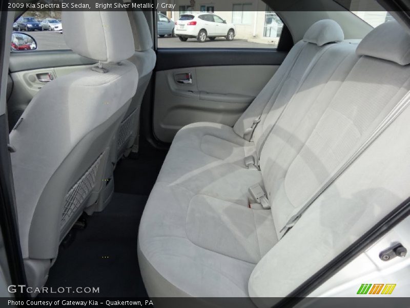 Bright Silver Metallic / Gray 2009 Kia Spectra EX Sedan