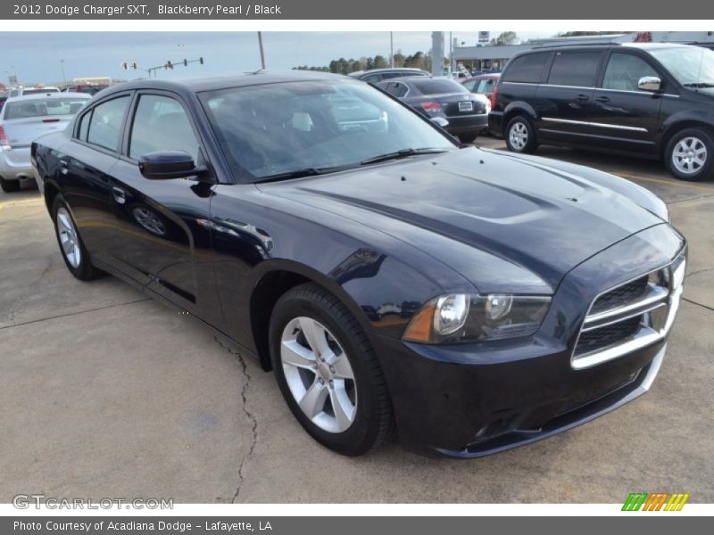 Blackberry Pearl / Black 2012 Dodge Charger SXT