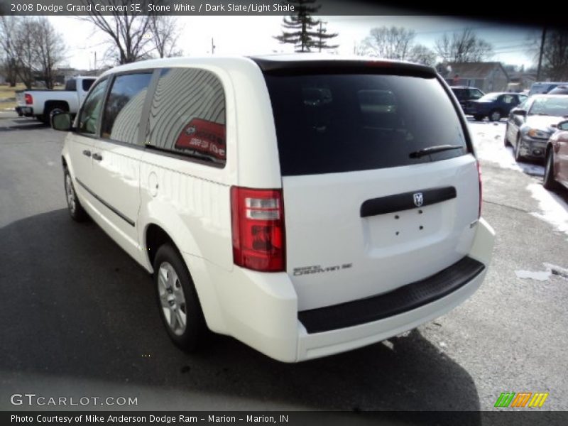 Stone White / Dark Slate/Light Shale 2008 Dodge Grand Caravan SE