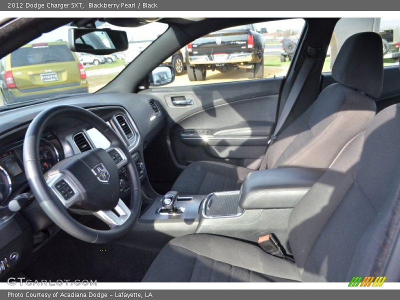 Blackberry Pearl / Black 2012 Dodge Charger SXT