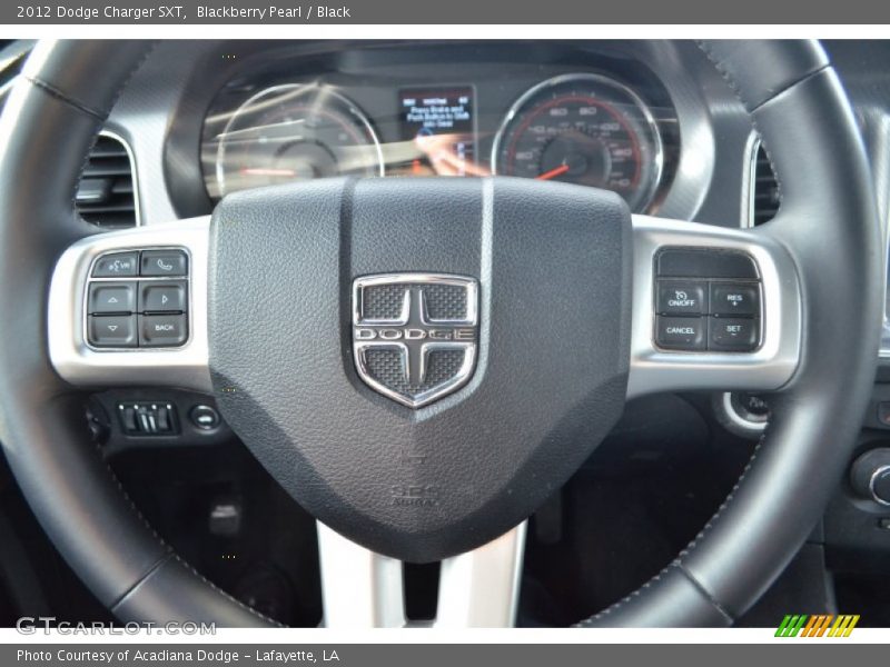 Blackberry Pearl / Black 2012 Dodge Charger SXT