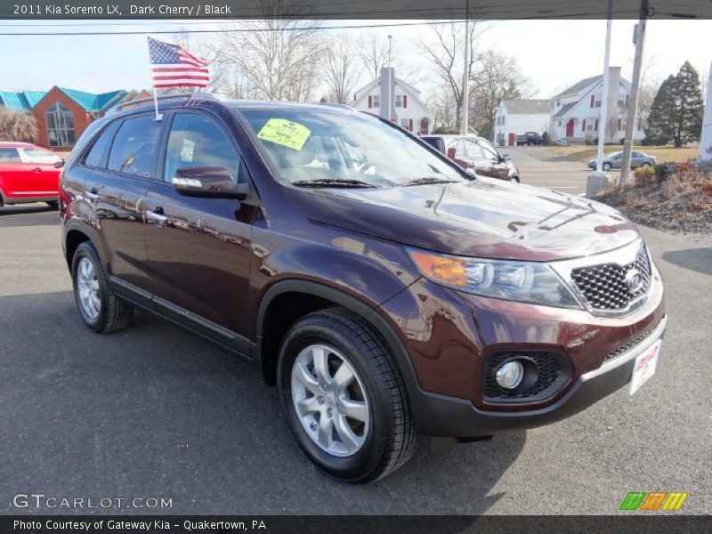 Dark Cherry / Black 2011 Kia Sorento LX