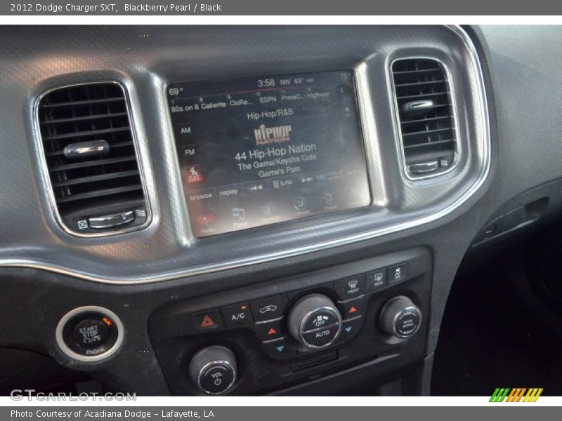 Blackberry Pearl / Black 2012 Dodge Charger SXT