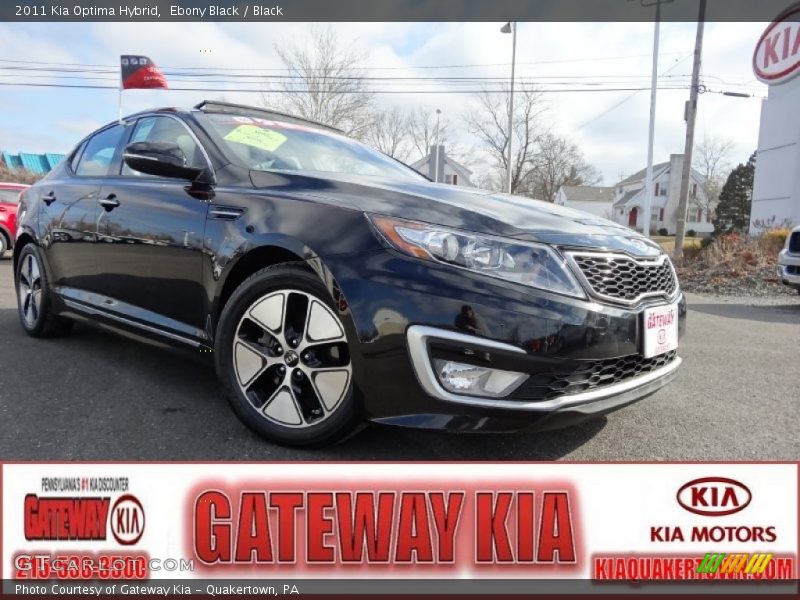 Ebony Black / Black 2011 Kia Optima Hybrid