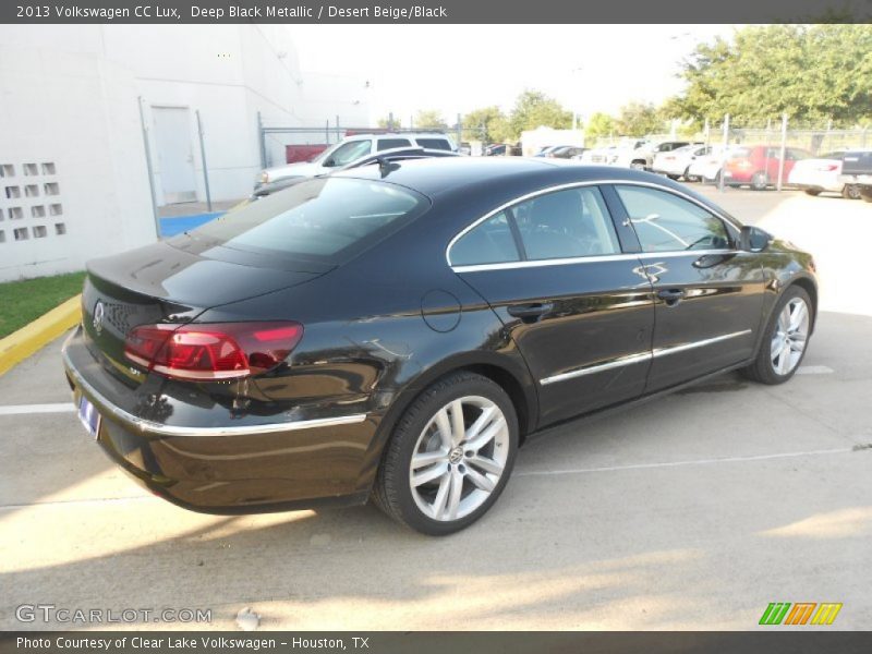 Deep Black Metallic / Desert Beige/Black 2013 Volkswagen CC Lux