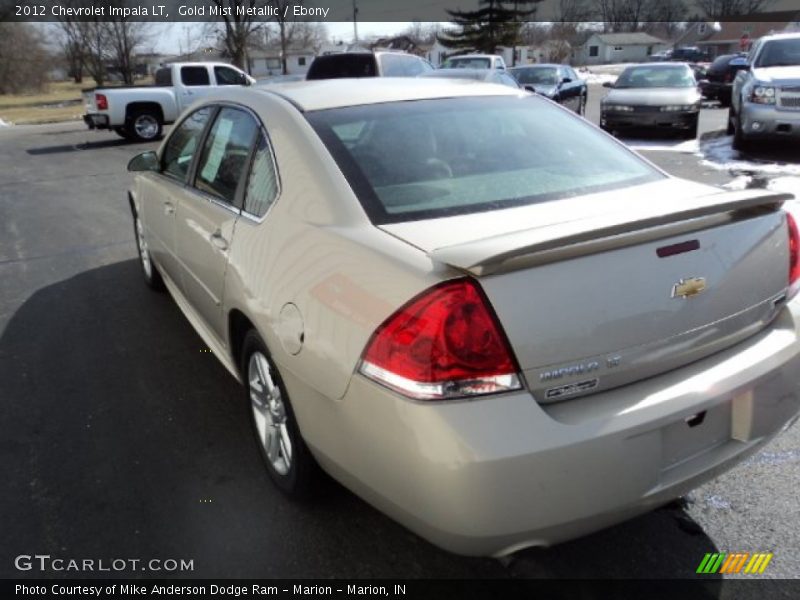 Gold Mist Metallic / Ebony 2012 Chevrolet Impala LT