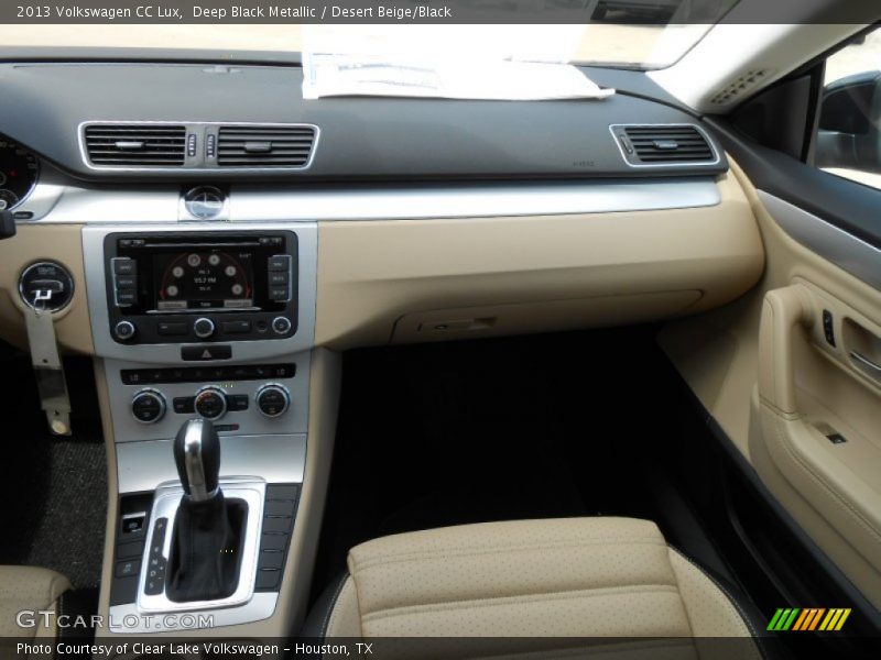 Deep Black Metallic / Desert Beige/Black 2013 Volkswagen CC Lux