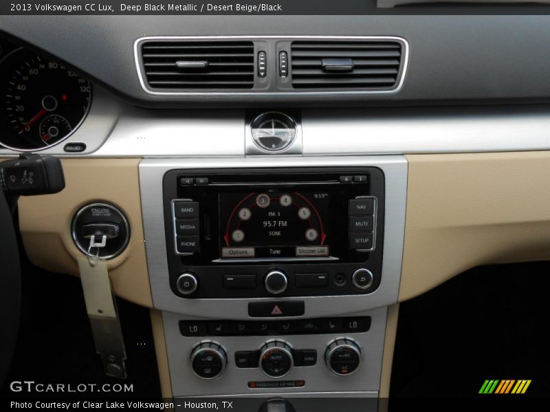 Deep Black Metallic / Desert Beige/Black 2013 Volkswagen CC Lux