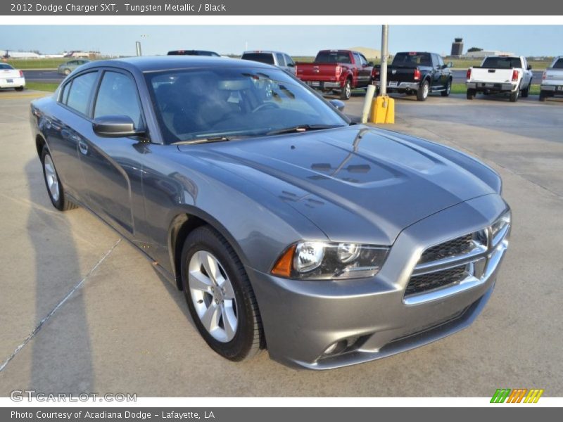 Tungsten Metallic / Black 2012 Dodge Charger SXT