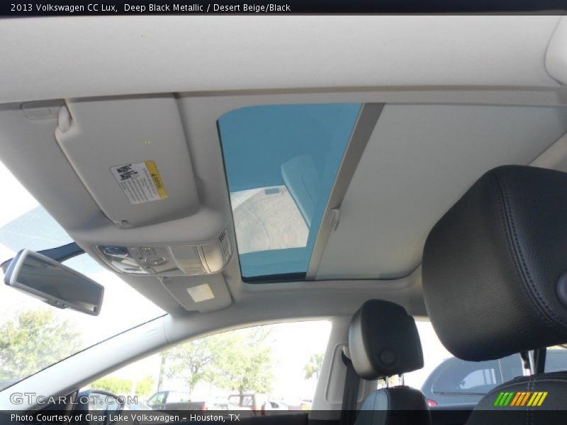 Sunroof of 2013 CC Lux