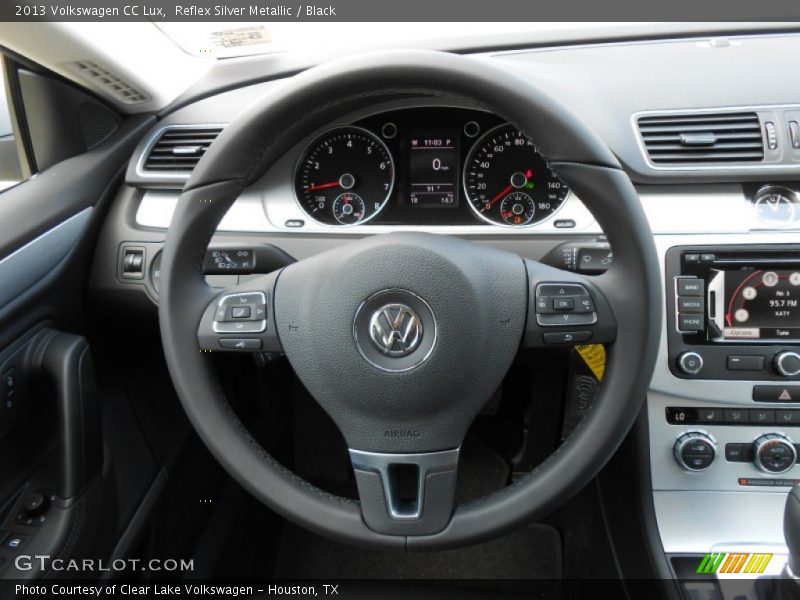 Reflex Silver Metallic / Black 2013 Volkswagen CC Lux