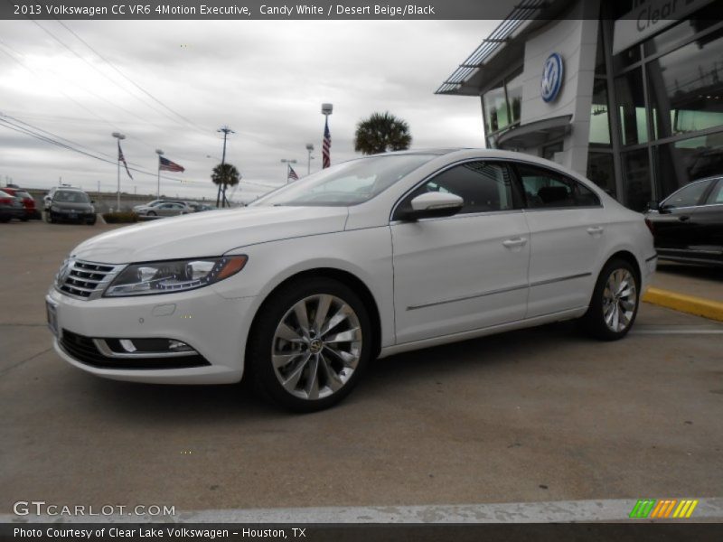 Candy White / Desert Beige/Black 2013 Volkswagen CC VR6 4Motion Executive