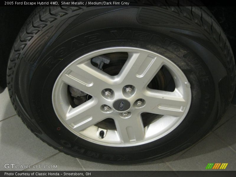 Silver Metallic / Medium/Dark Flint Grey 2005 Ford Escape Hybrid 4WD