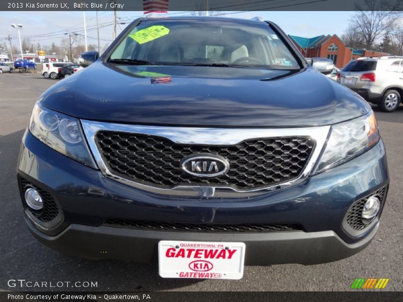 Baltic Blue / Gray 2013 Kia Sorento LX
