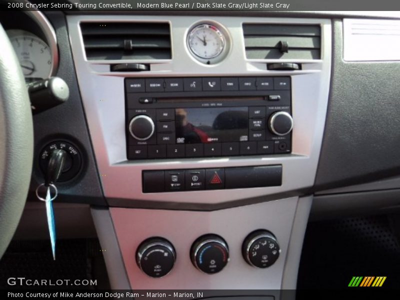 Modern Blue Pearl / Dark Slate Gray/Light Slate Gray 2008 Chrysler Sebring Touring Convertible
