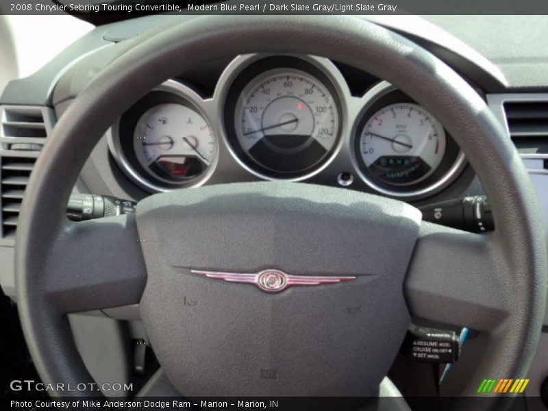 Modern Blue Pearl / Dark Slate Gray/Light Slate Gray 2008 Chrysler Sebring Touring Convertible