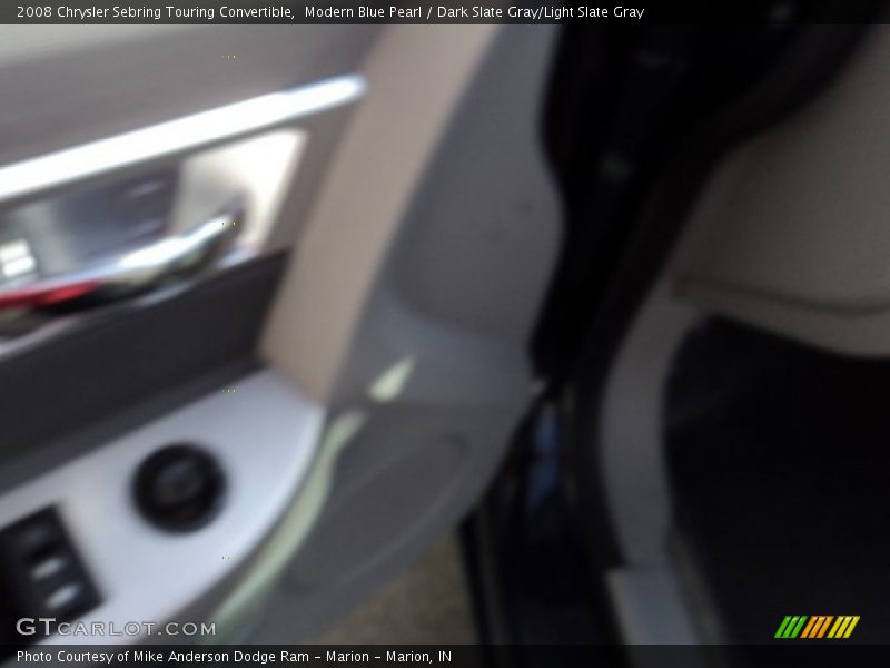 Modern Blue Pearl / Dark Slate Gray/Light Slate Gray 2008 Chrysler Sebring Touring Convertible