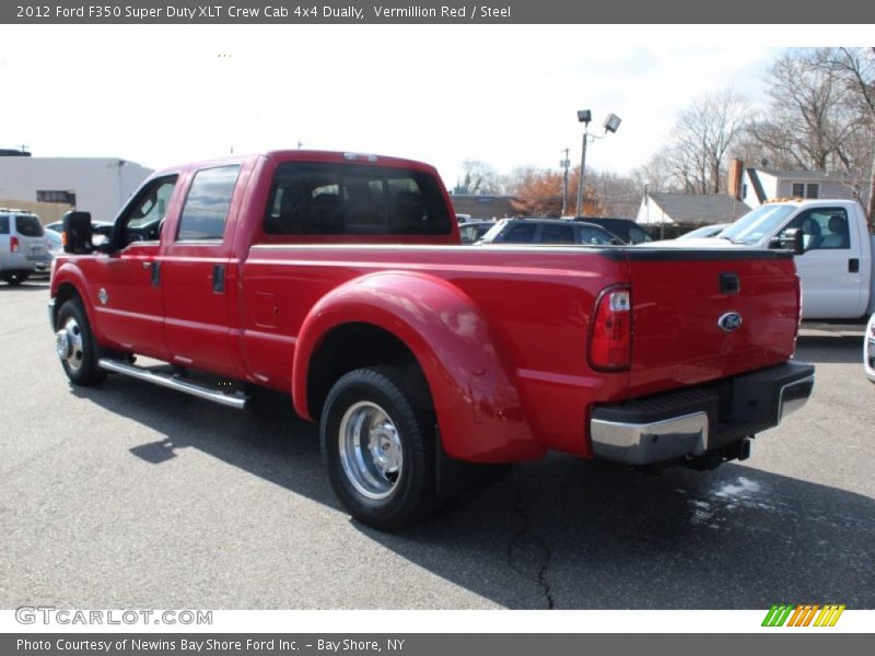 Vermillion Red / Steel 2012 Ford F350 Super Duty XLT Crew Cab 4x4 Dually