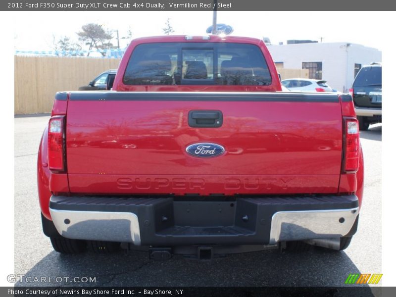 Vermillion Red / Steel 2012 Ford F350 Super Duty XLT Crew Cab 4x4 Dually
