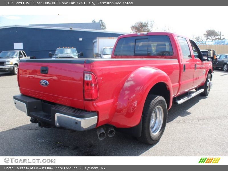 Vermillion Red / Steel 2012 Ford F350 Super Duty XLT Crew Cab 4x4 Dually