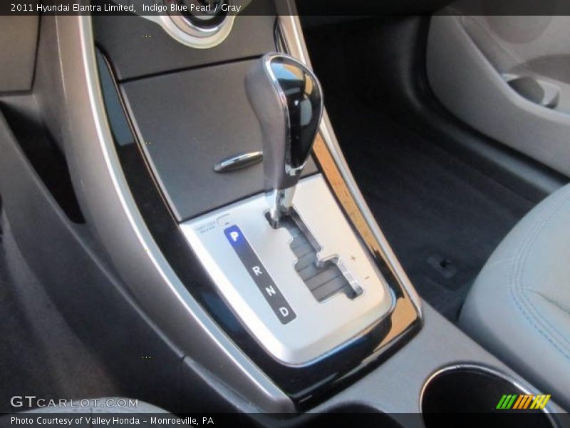 Indigo Blue Pearl / Gray 2011 Hyundai Elantra Limited