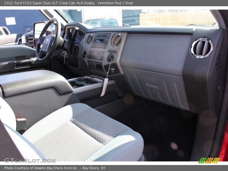 Vermillion Red / Steel 2012 Ford F350 Super Duty XLT Crew Cab 4x4 Dually