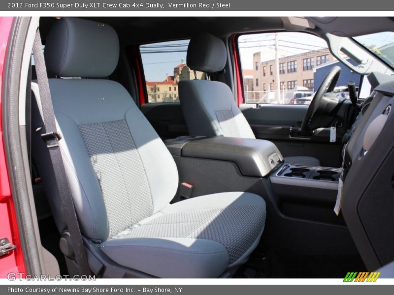 Vermillion Red / Steel 2012 Ford F350 Super Duty XLT Crew Cab 4x4 Dually