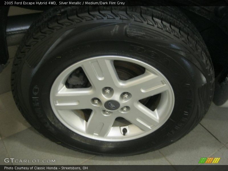 Silver Metallic / Medium/Dark Flint Grey 2005 Ford Escape Hybrid 4WD