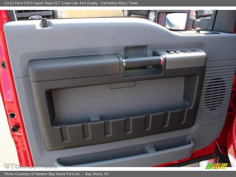 Vermillion Red / Steel 2012 Ford F350 Super Duty XLT Crew Cab 4x4 Dually
