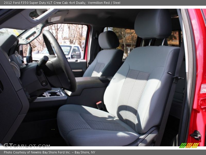 Vermillion Red / Steel 2012 Ford F350 Super Duty XLT Crew Cab 4x4 Dually