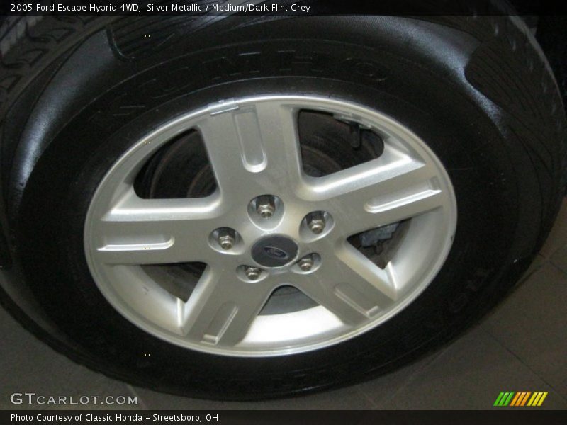 Silver Metallic / Medium/Dark Flint Grey 2005 Ford Escape Hybrid 4WD