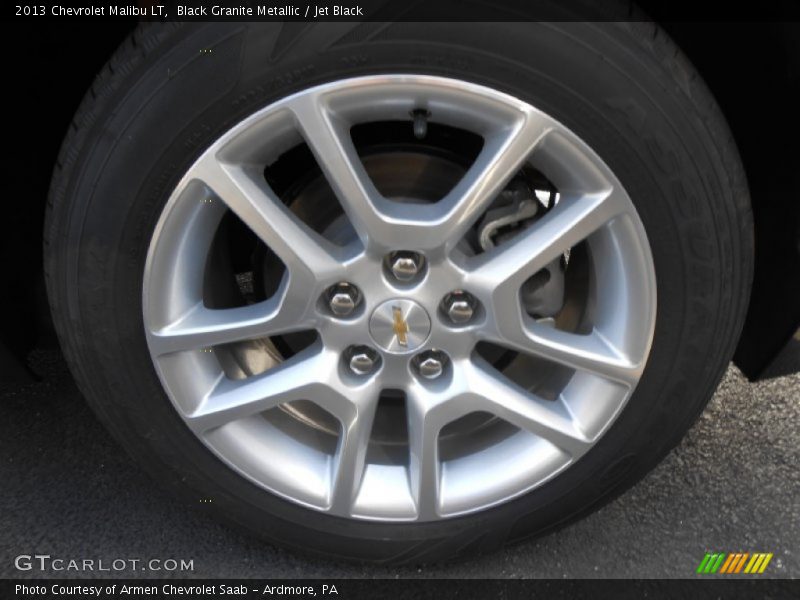 Black Granite Metallic / Jet Black 2013 Chevrolet Malibu LT