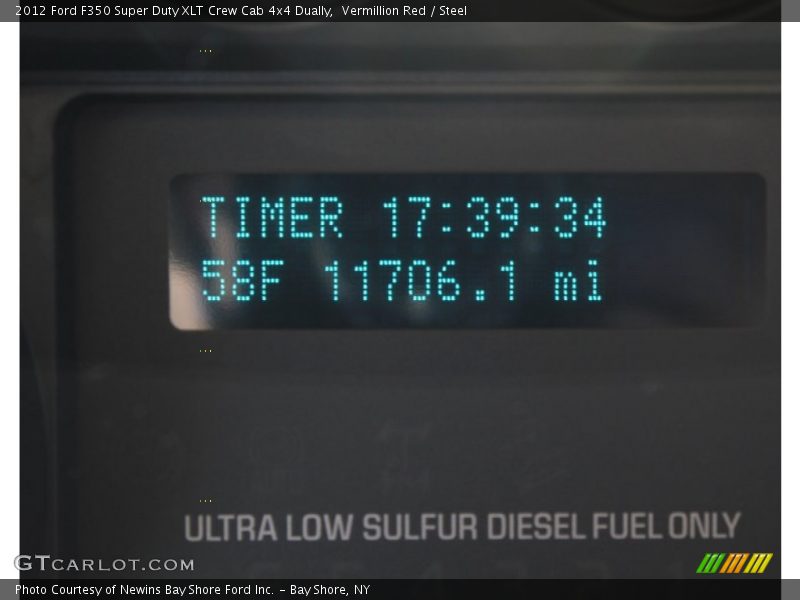 Vermillion Red / Steel 2012 Ford F350 Super Duty XLT Crew Cab 4x4 Dually