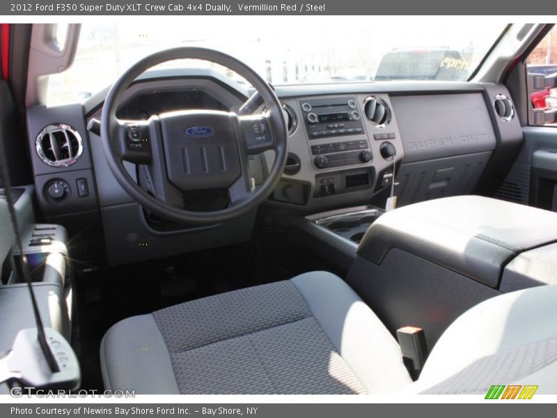  2012 F350 Super Duty XLT Crew Cab 4x4 Dually Steel Interior