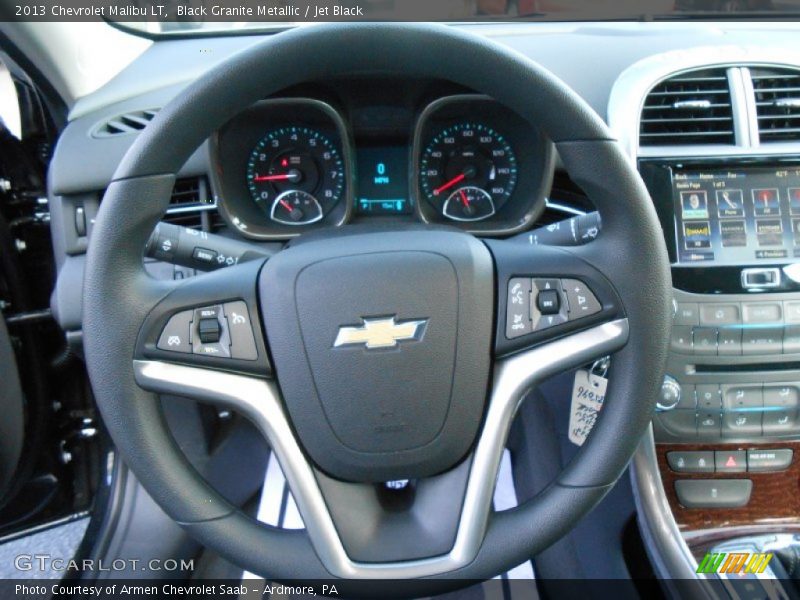 Black Granite Metallic / Jet Black 2013 Chevrolet Malibu LT