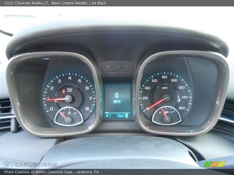 Black Granite Metallic / Jet Black 2013 Chevrolet Malibu LT