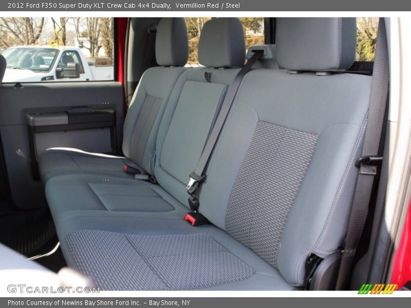 Rear Seat of 2012 F350 Super Duty XLT Crew Cab 4x4 Dually
