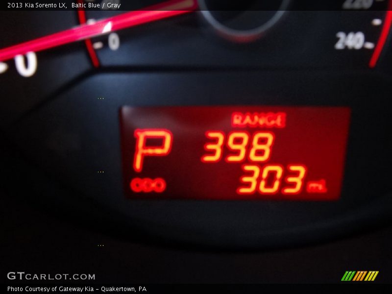 Baltic Blue / Gray 2013 Kia Sorento LX