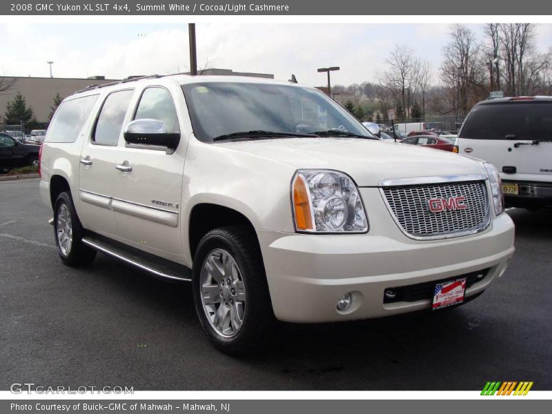 Summit White / Cocoa/Light Cashmere 2008 GMC Yukon XL SLT 4x4