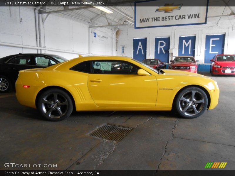 Rally Yellow / Black 2013 Chevrolet Camaro LT/RS Coupe