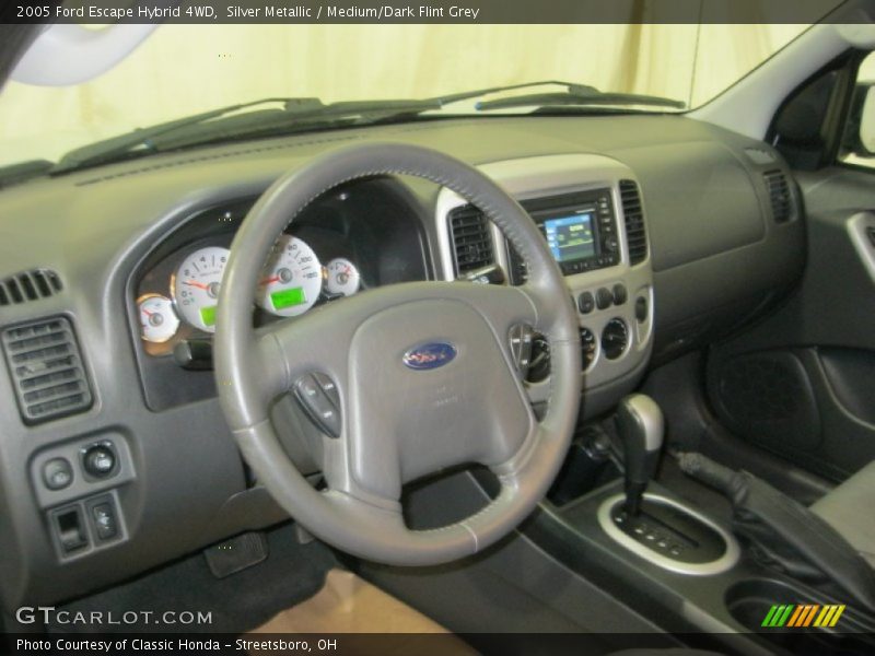 Silver Metallic / Medium/Dark Flint Grey 2005 Ford Escape Hybrid 4WD