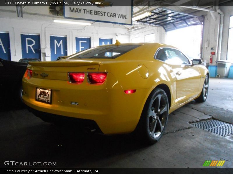 Rally Yellow / Black 2013 Chevrolet Camaro LT/RS Coupe