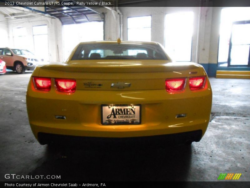 Rally Yellow / Black 2013 Chevrolet Camaro LT/RS Coupe