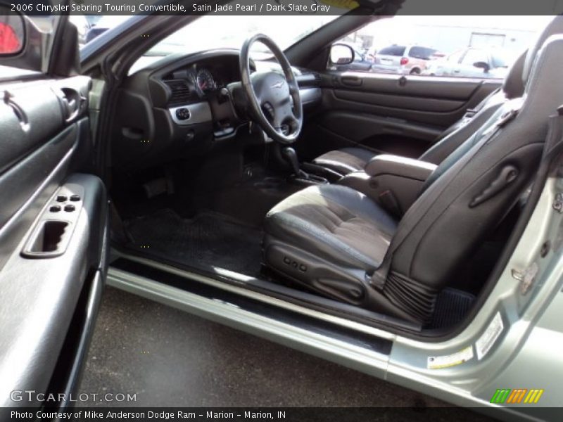 Satin Jade Pearl / Dark Slate Gray 2006 Chrysler Sebring Touring Convertible