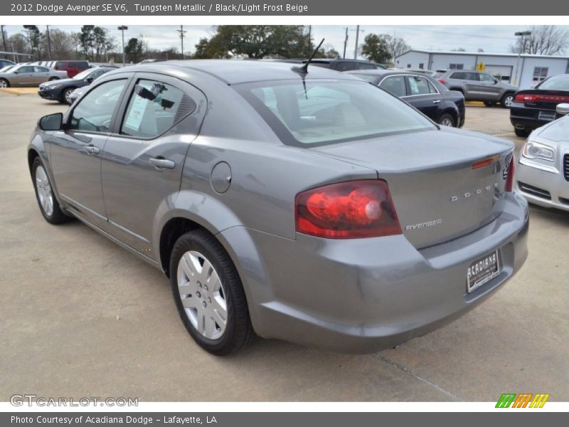 Tungsten Metallic / Black/Light Frost Beige 2012 Dodge Avenger SE V6