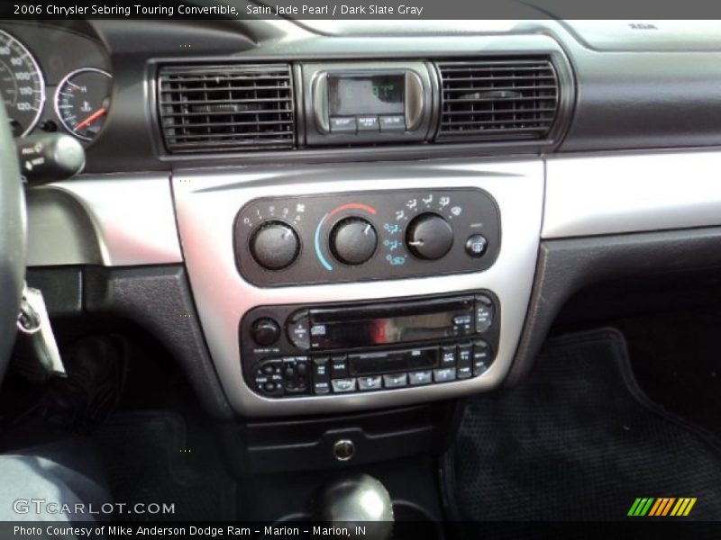 Satin Jade Pearl / Dark Slate Gray 2006 Chrysler Sebring Touring Convertible