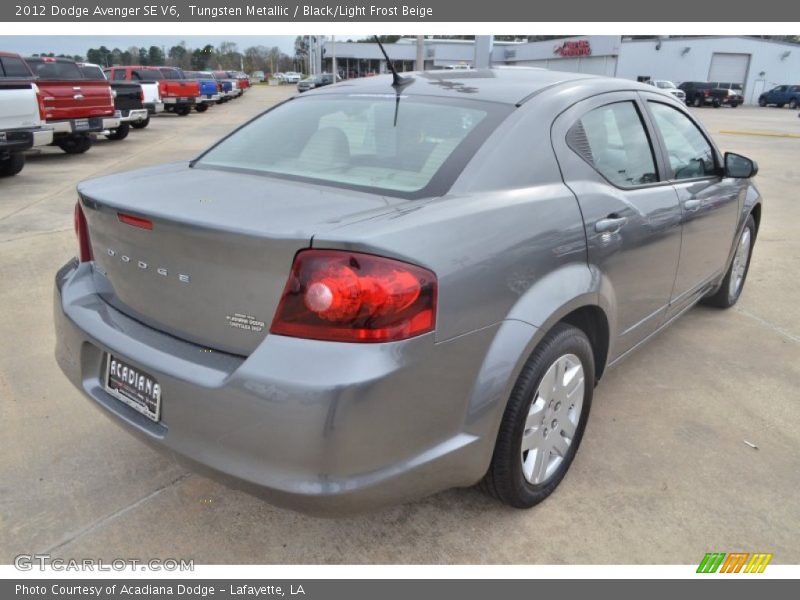 Tungsten Metallic / Black/Light Frost Beige 2012 Dodge Avenger SE V6